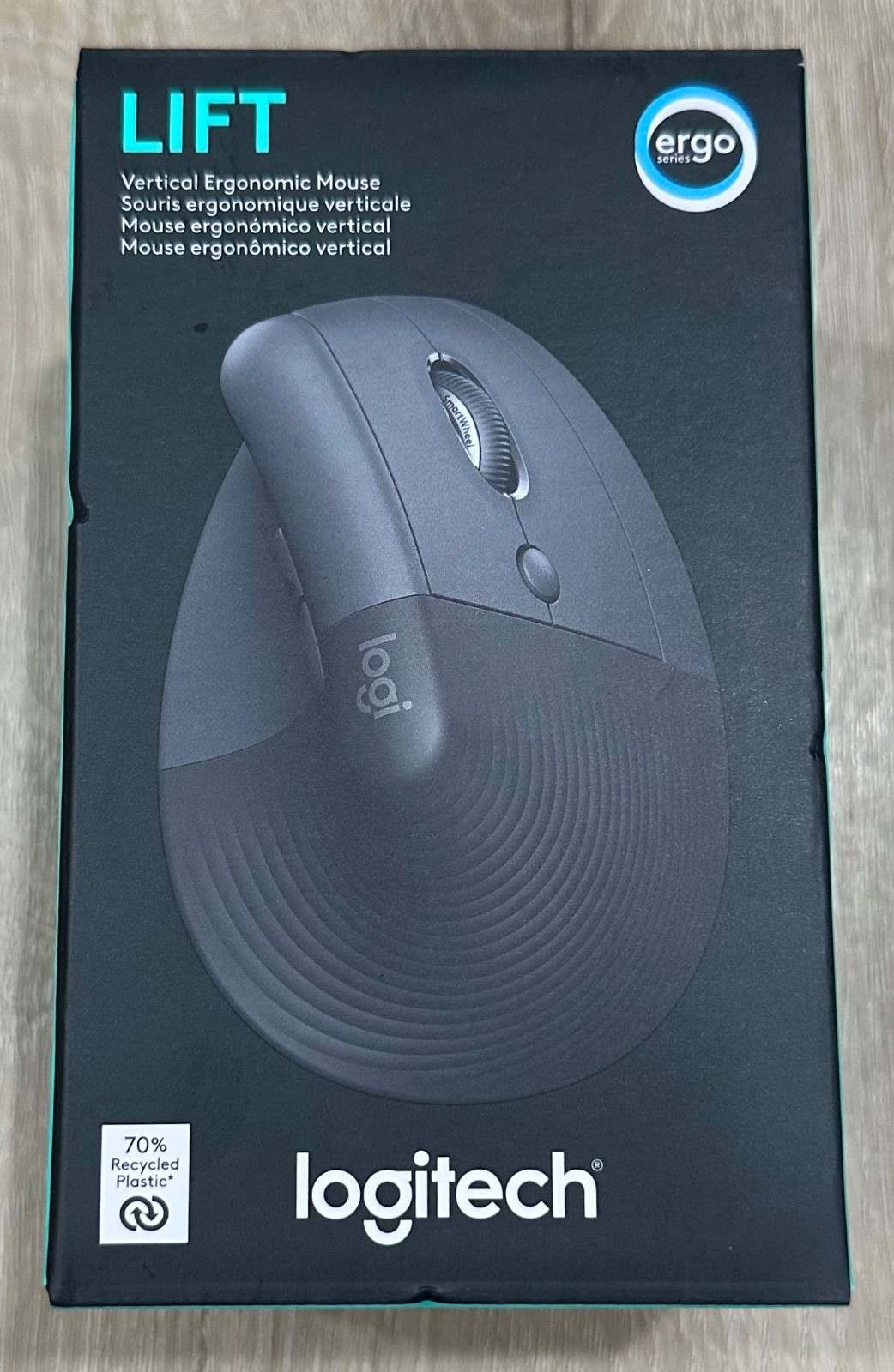 Logitech Lift Vertical Ergonomic Mouse Black BRAND NEW 910-006466