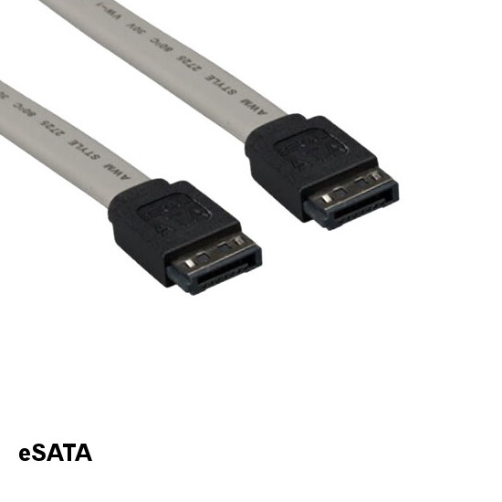 Kentek 3 feet eSATA Data Cord 7 Pin Straight Connector PC External HDD Data