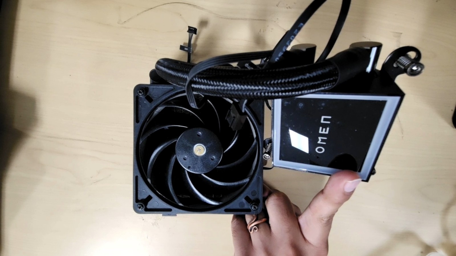 HP OMEN 30L 120mm RGB AIO Liquid CPU Cooler L89975-001 w/ Fan Tested