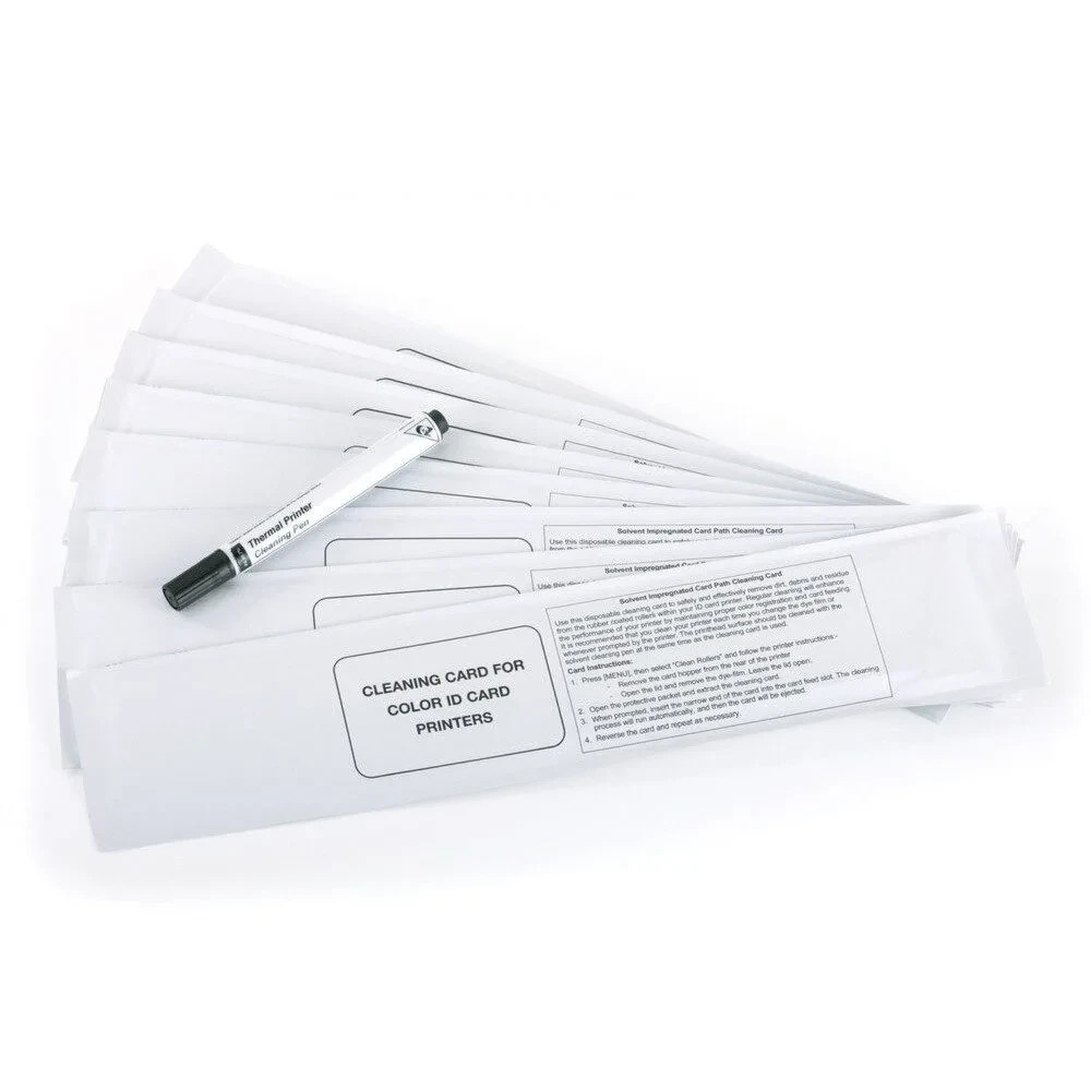 Magicard 3633-0053 Cleaning Kit for Printhead & Printer Path - 10 Cards Pen