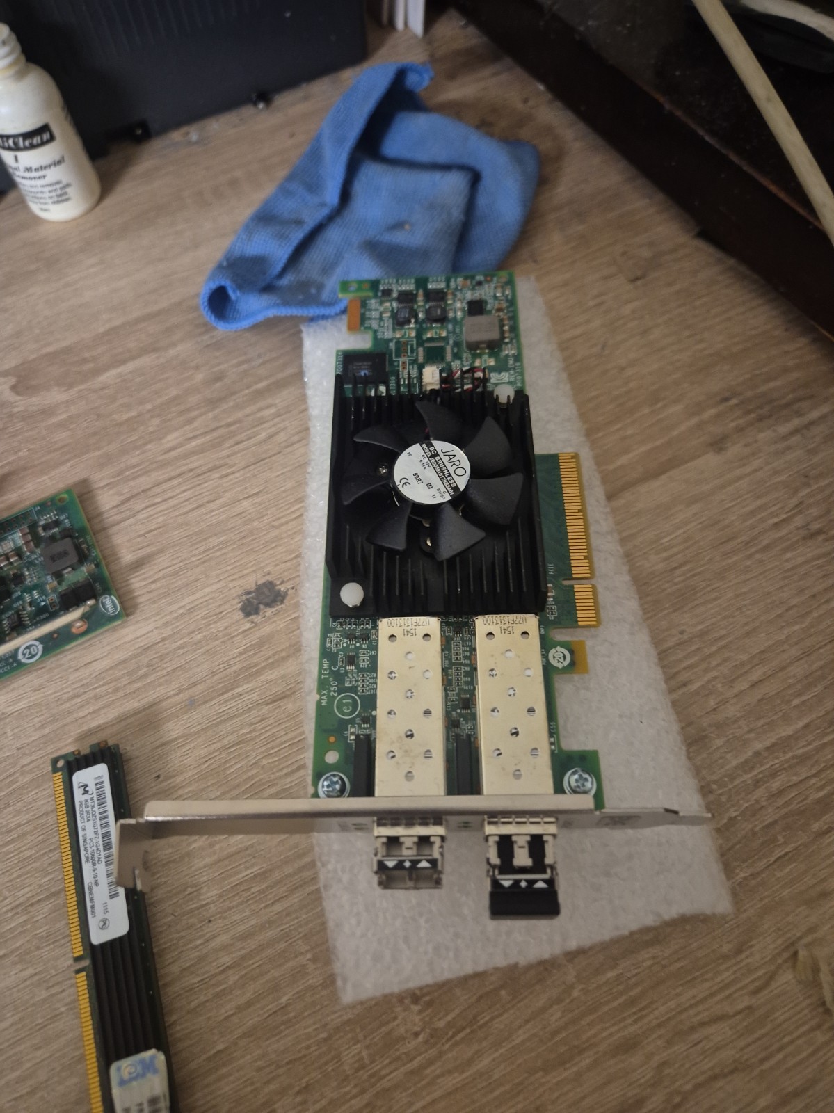 Dell 0F3VJ6 Emulex LPE16002 16GB HBA Fibre Card w/ 2x AVAGO AFBR-57F5MZ-Elx