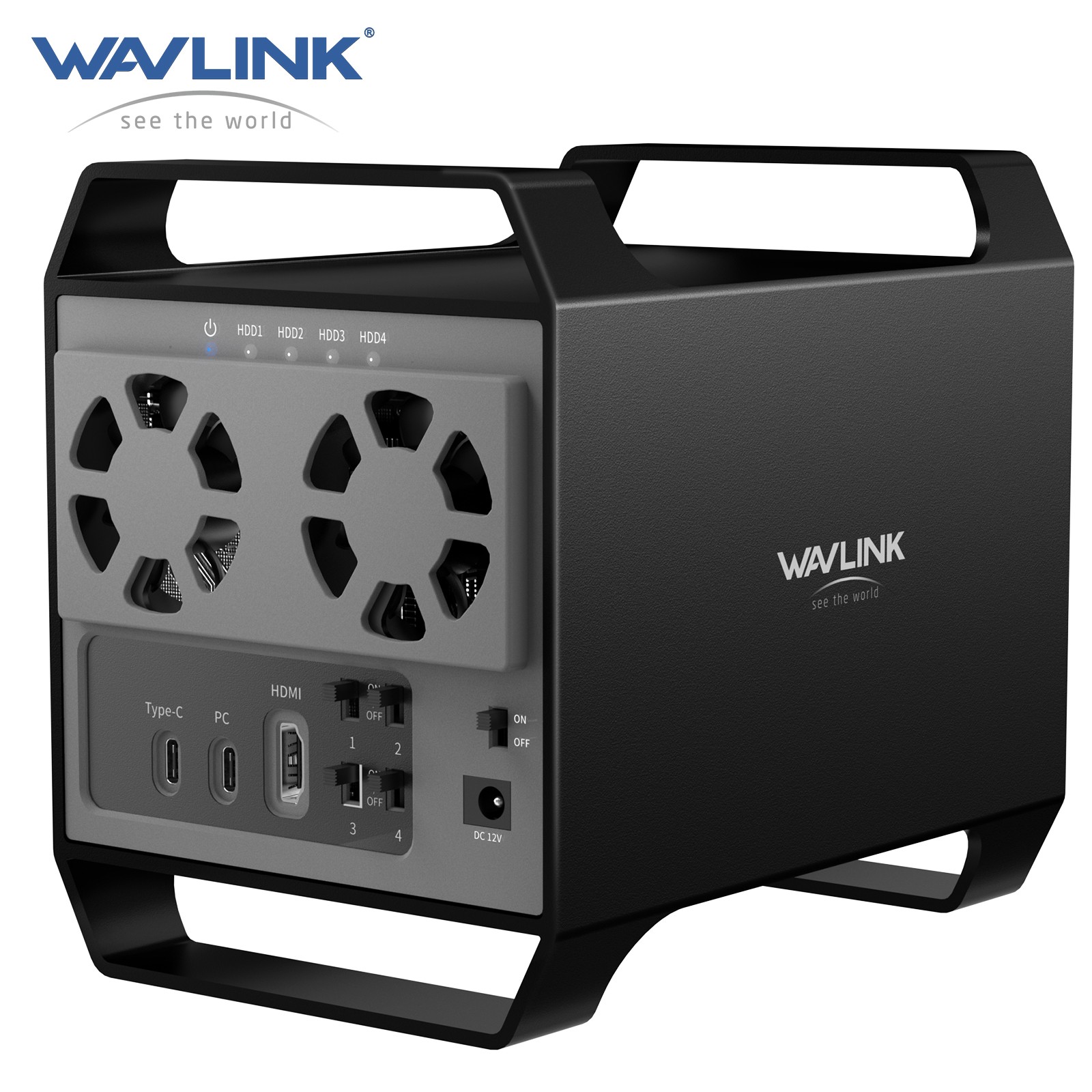 WAVLINK 3.5"/2.5'' HDD/SSD Dock Hard Drive 4 Bay 2 Bay SATA Hard Disk Enclosure