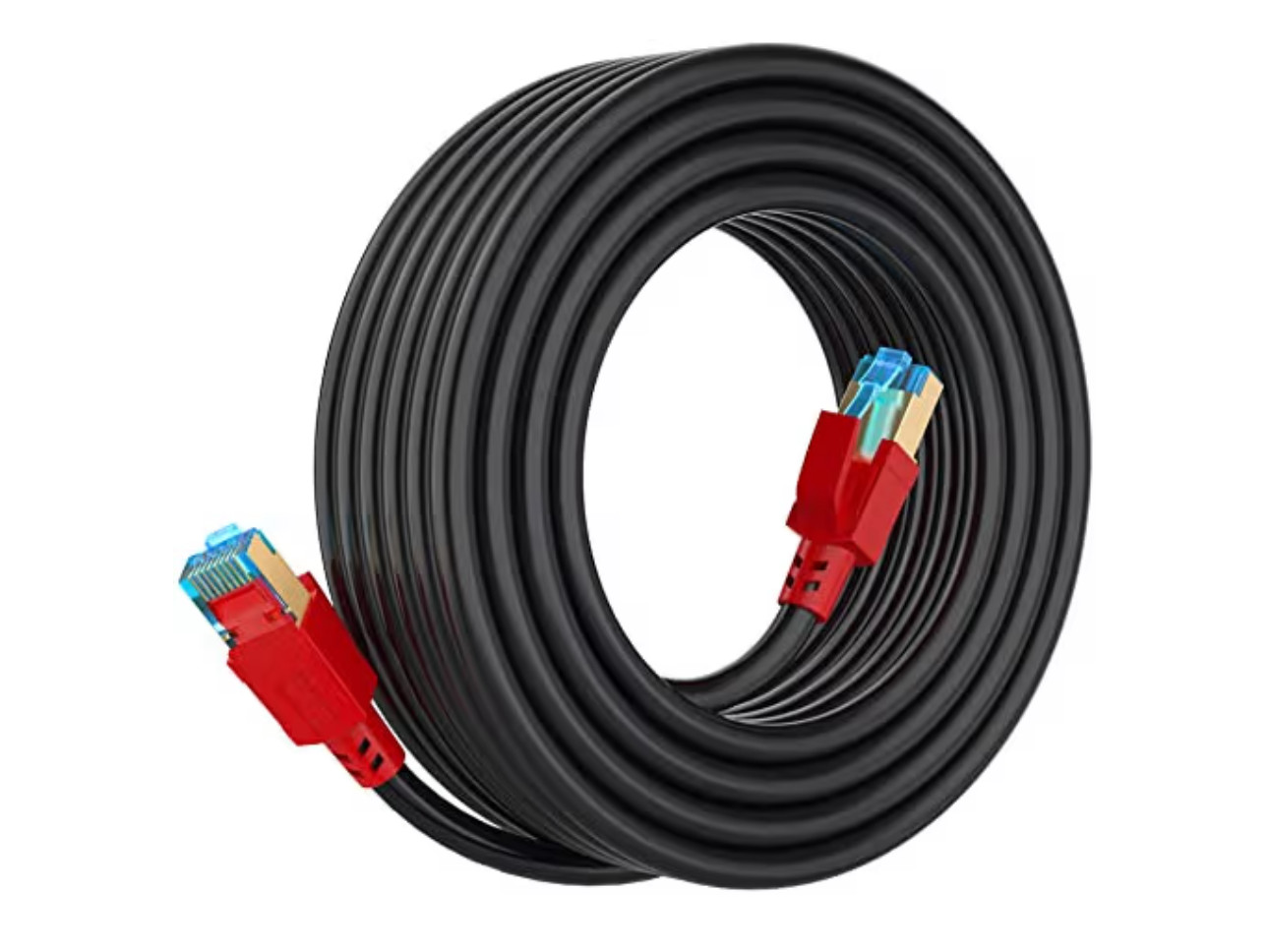 Cat 8 Ethernet Cable 50 ft, 40Gbps 2000MHz Shielded RJ45 LAN Cable