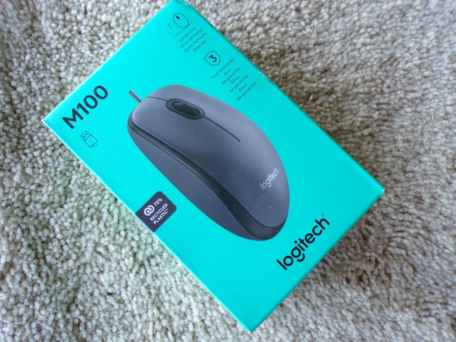 Logitech M100 Mouse - Corded USB Mouse @p3