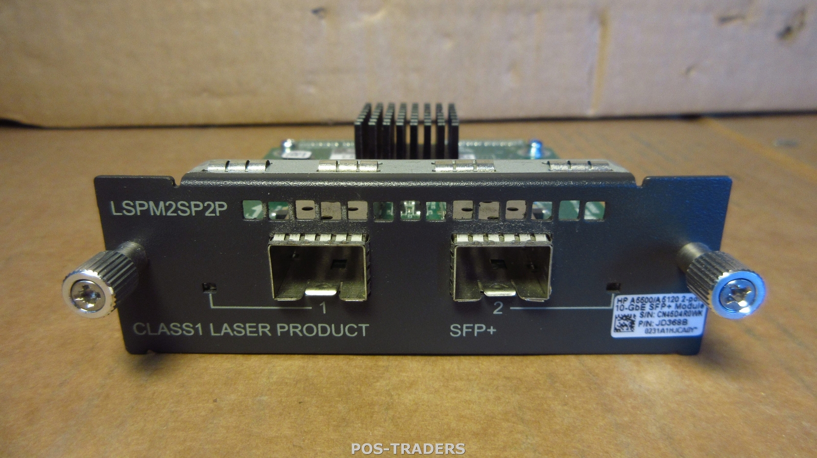 HP JD368B LSPM2SP2P 2-Port 10GbE Switch Module A5500//E4800/E4500 2x SFP+ Ports
