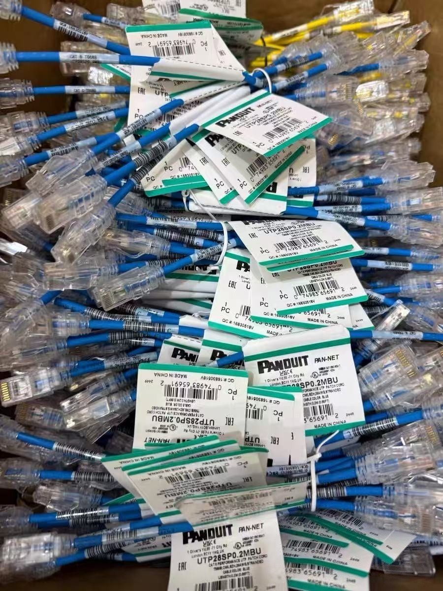 Panduit UTP28SP Cat6 28AWG UTP Patch Cords 0.2M RJ45 Red Blue Green Yellow 10pcs