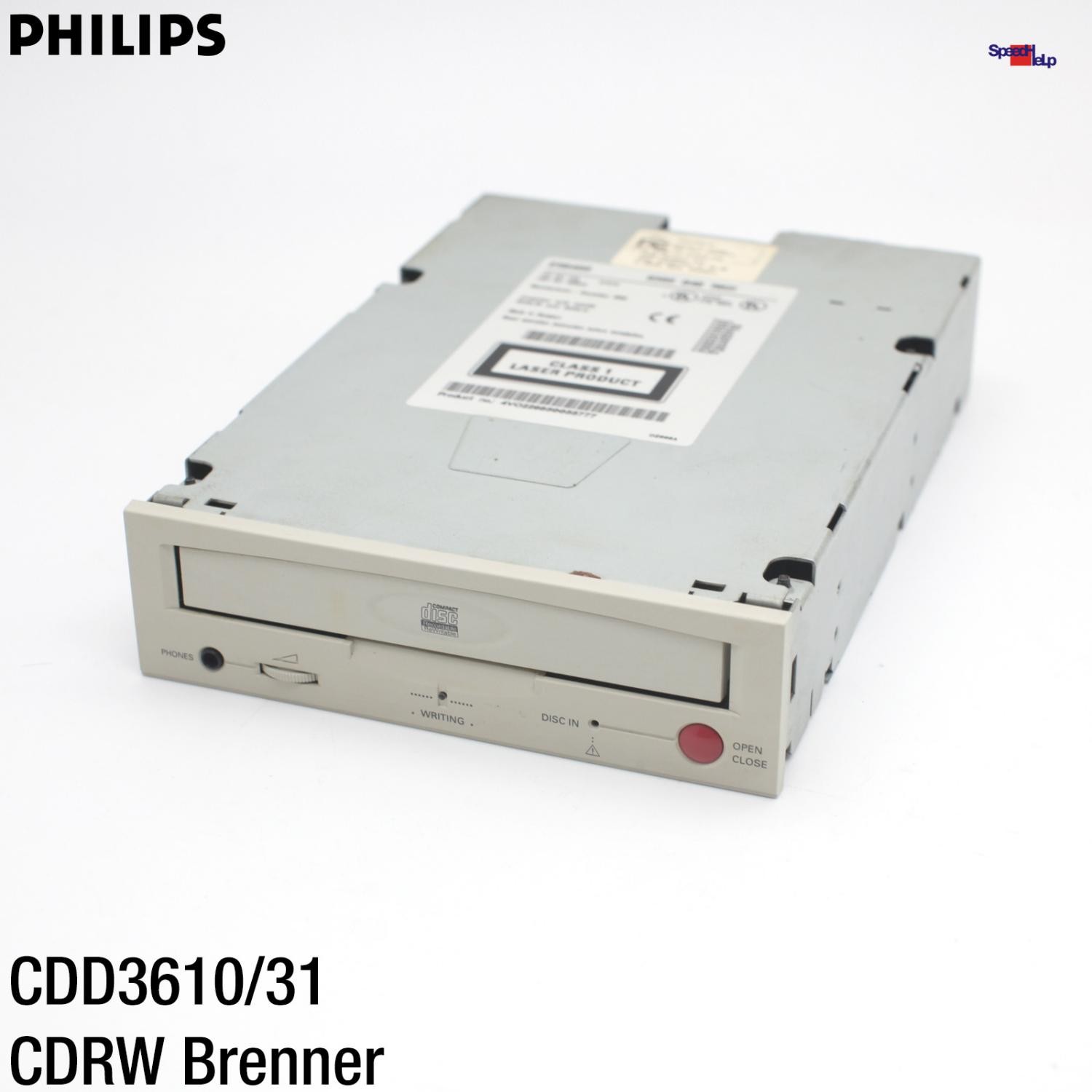 PHILIPS CDD3610/31 CDRW RECORDER CD-RW DRIVE IDE PATA 40 PIN DRIVE FAULTY