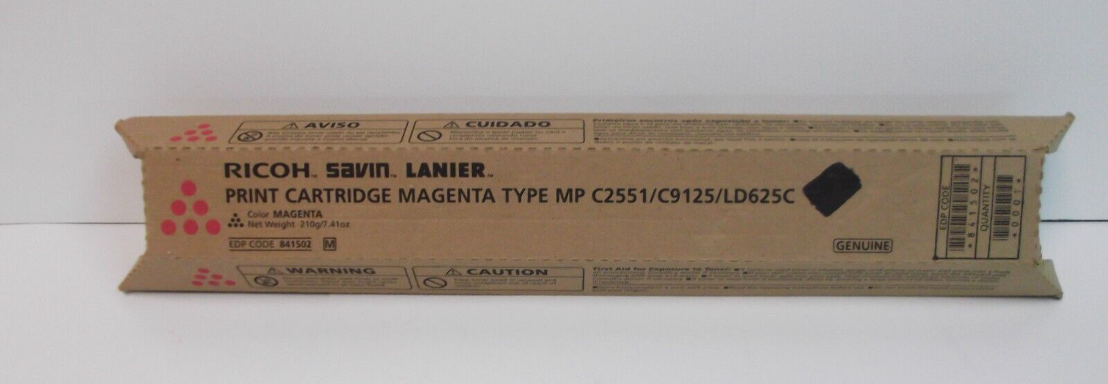 1-Pack Genuine Ricoh 841502 Toner Cartridge – MAGENTA NIB
