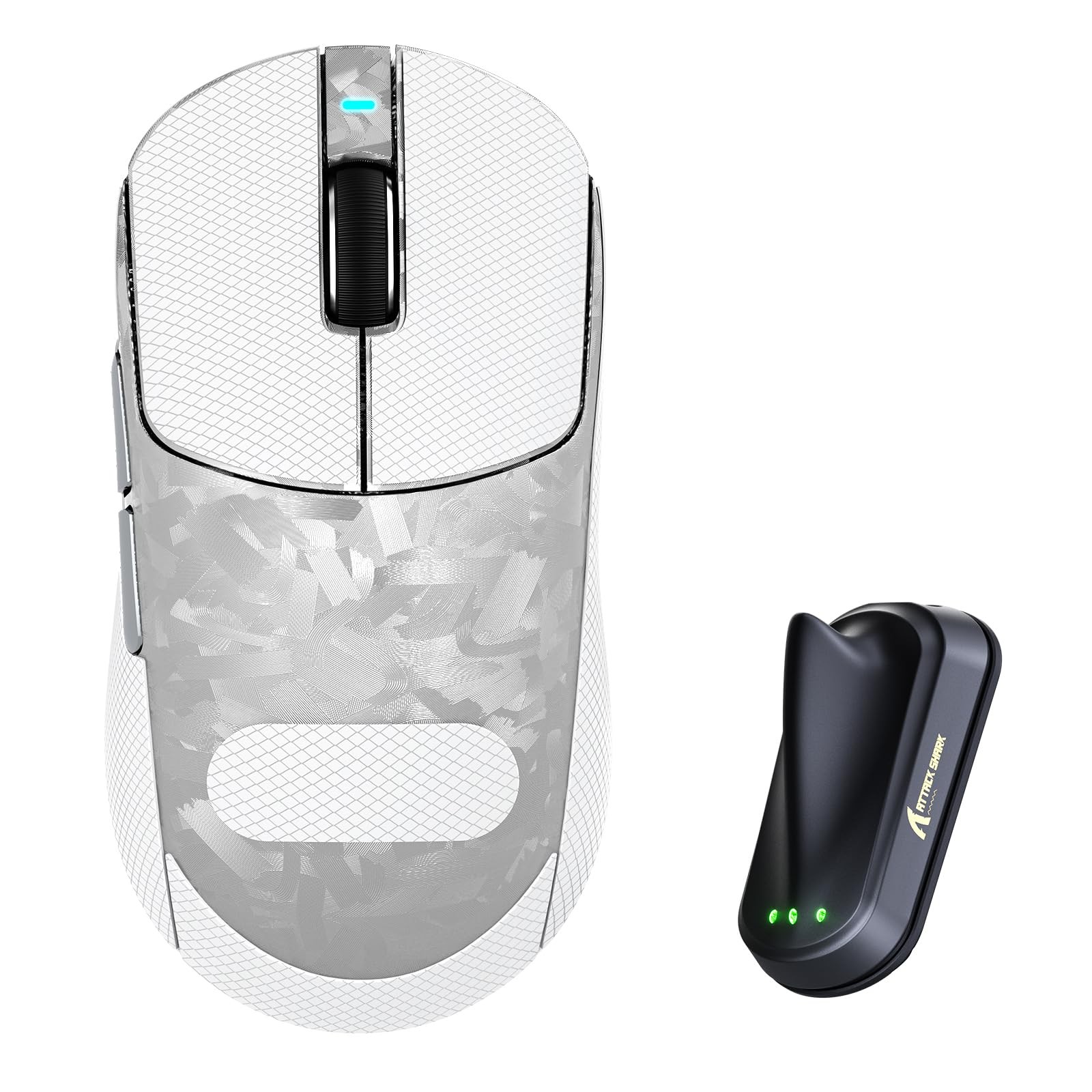 ATTACK SHARK RS3 Ultra Carbon Fiber Wireless Gaming Mouse, PAW3955MAX Optical...