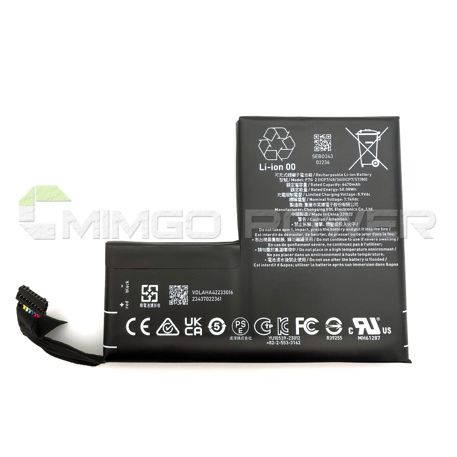New Genuine F7G PSP Battery for Steam Deck OLED Handheld Gaming PC 7.74V 50.08Wh