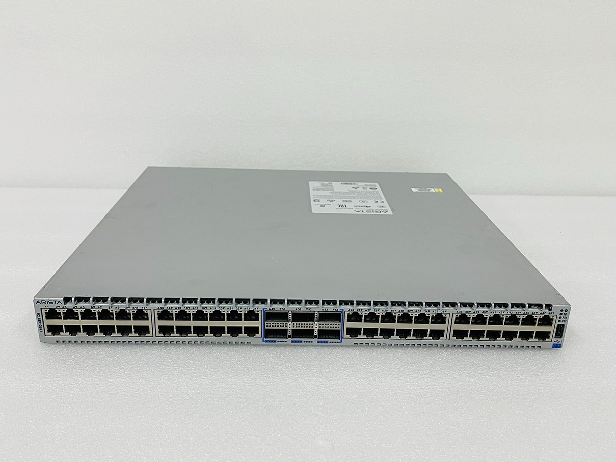 Arista DCS-7160-48TC6-R 48x 10G RJ45 & 6x 100G QSFP28 Ports Switch R-F Airflow