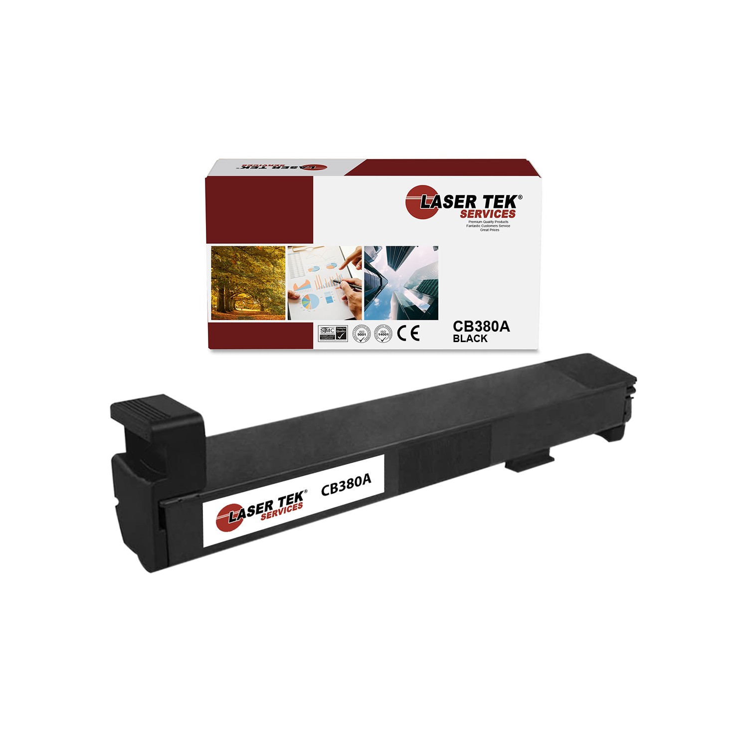 LTS 823A CB380A Black Compatible for HP LaserJet CP6015de CP6015dn Toner