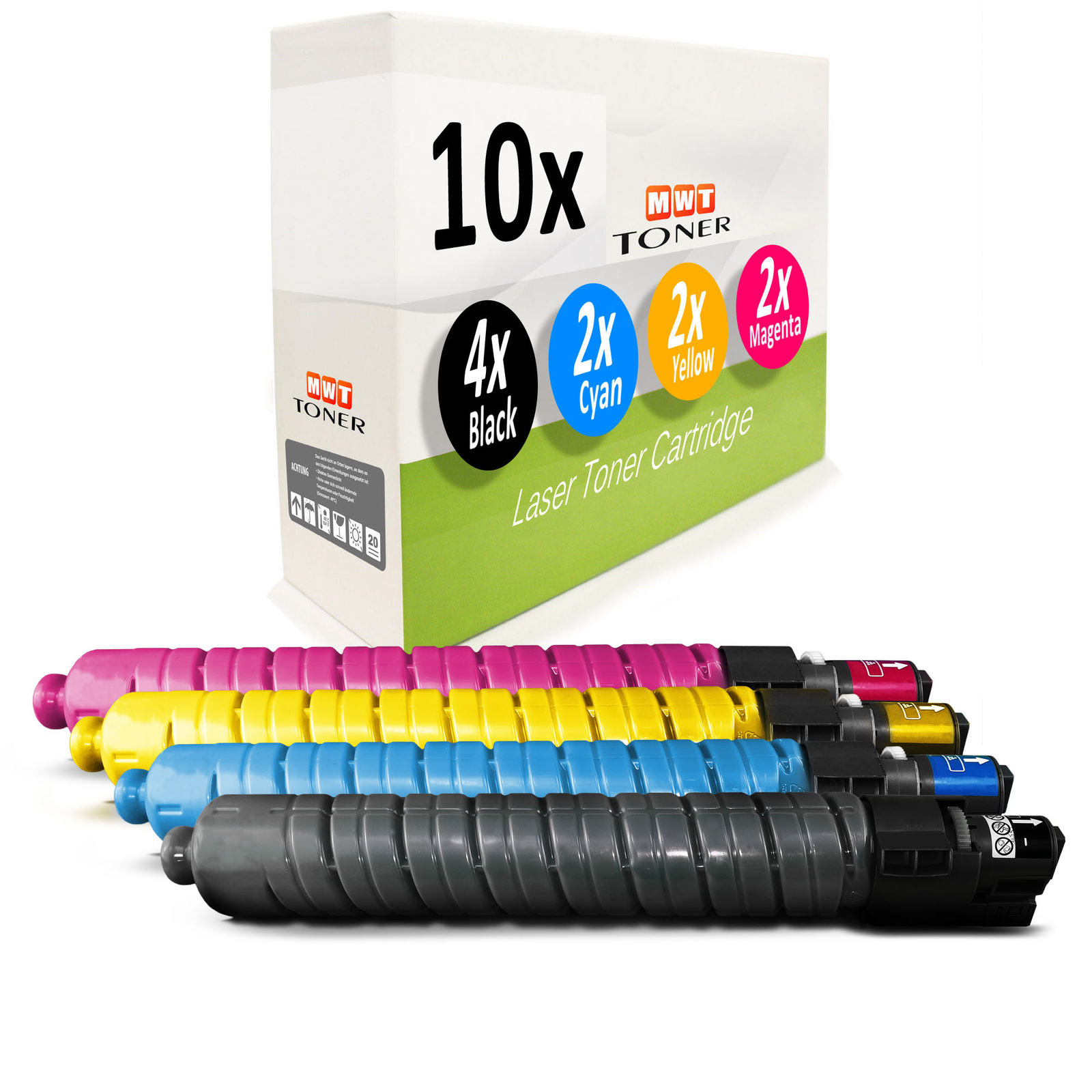 10x MWT Cartridge for Ricoh MP C4503A C5503A C6003 SP Multipack