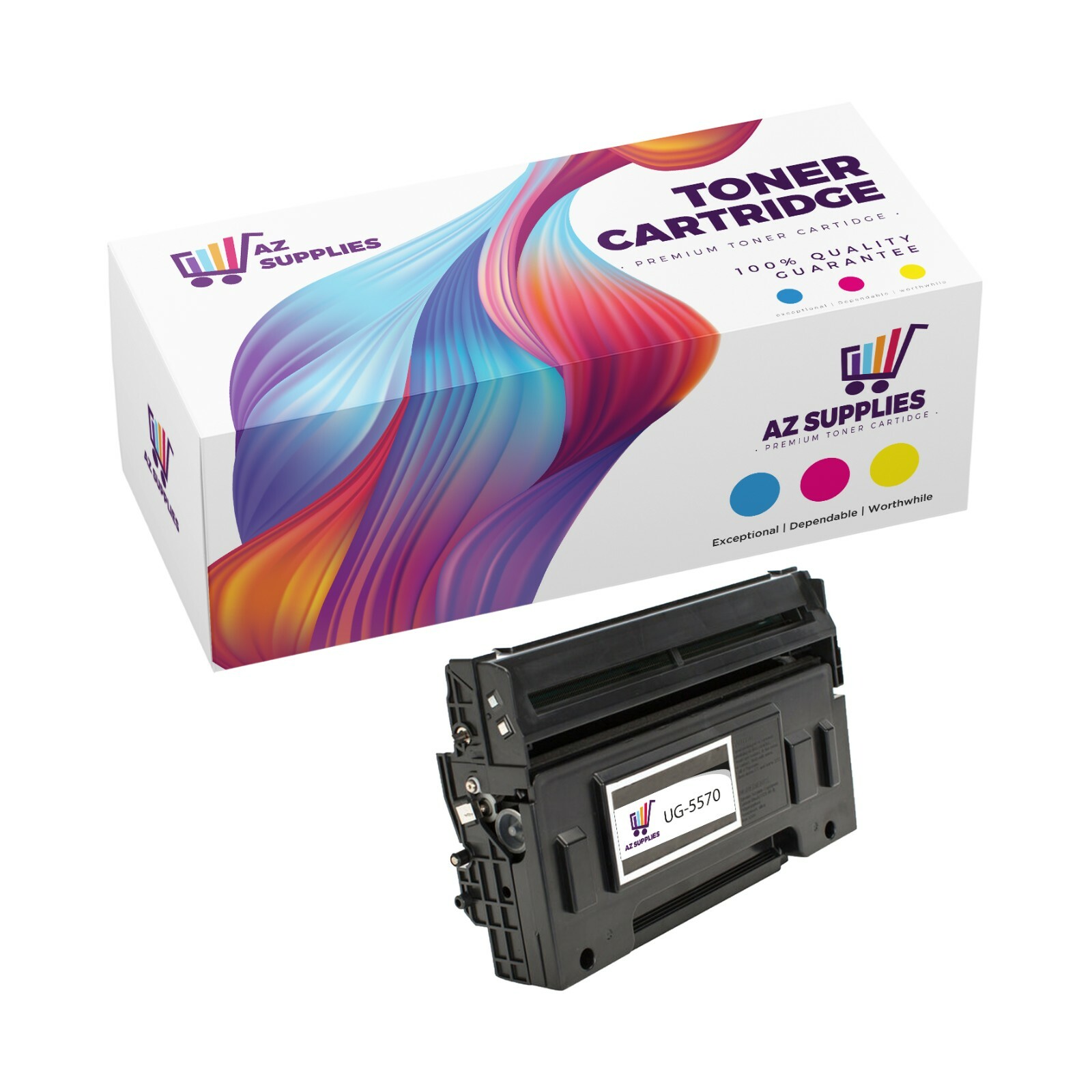 1PK UG-5570 Black Toner Cartridge Compatible for Panasonic UF-7200 UF-8200