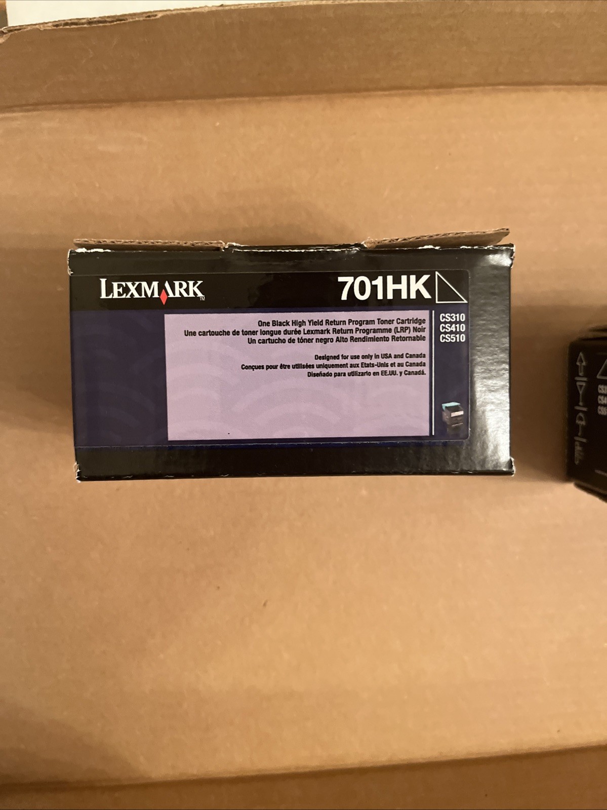Genuine Lexmark 701HK BLACK High Yield Cartridge