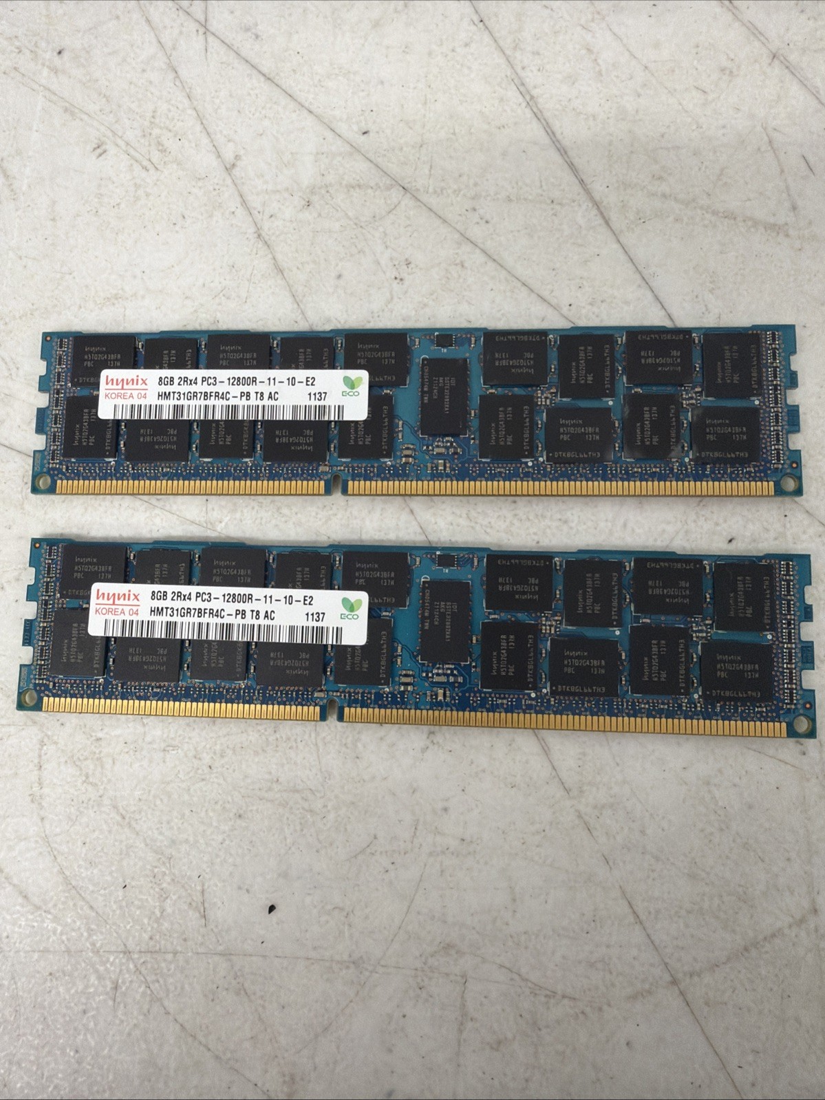 HYNIX (16 GB) HMT31GR7CFR4C-PB (2X8GB) DDR3 PC3 2RX4 12800R 1600MHZ RDIMM MEMORY