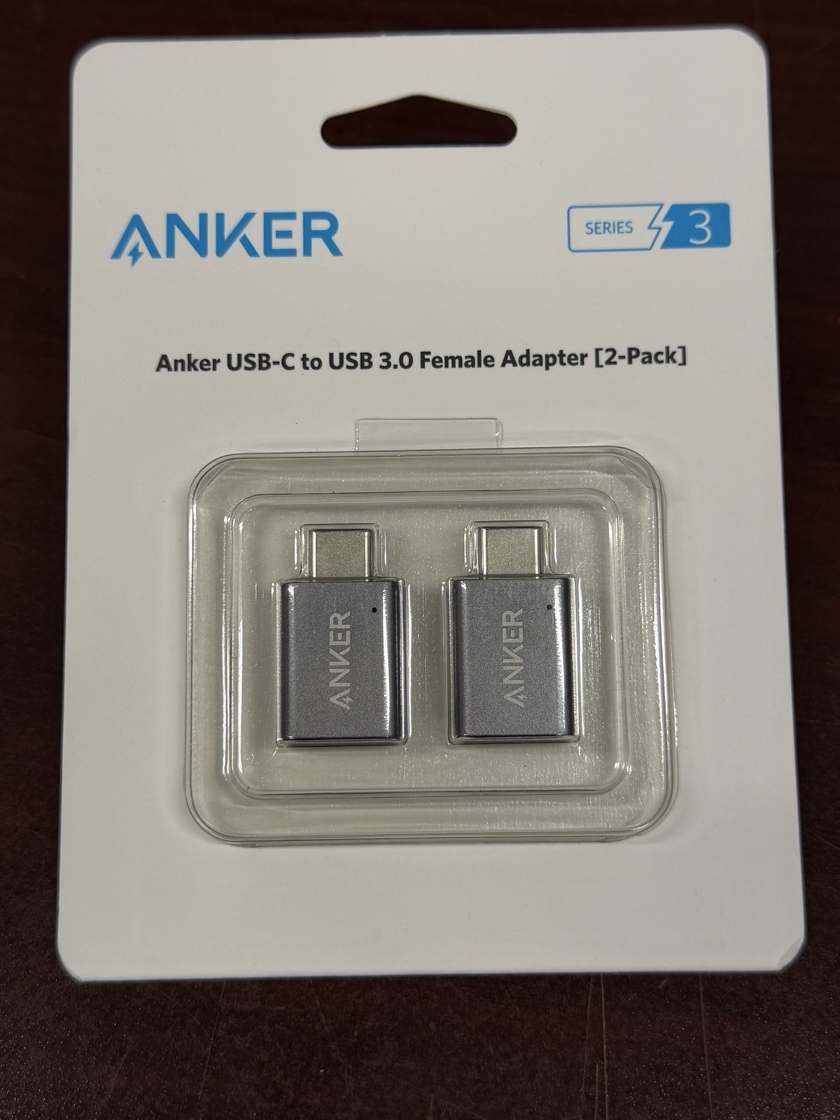 2 Pack Anker Type C Adapter USB-C to USB 3.0 Female Port Converter Brand New