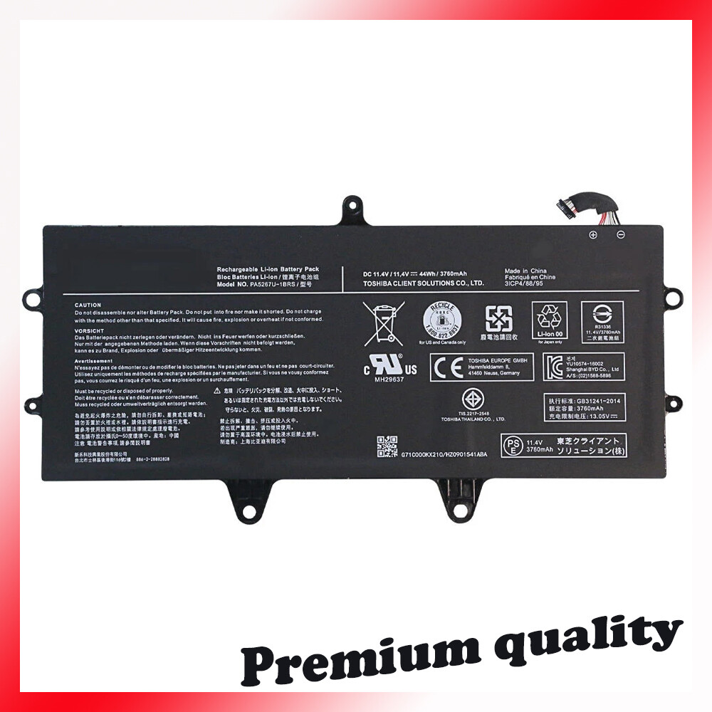 44Wh New PA5267U-1BRS OEM Battery for Toshiba Portege X20W X20W-D X20W-E