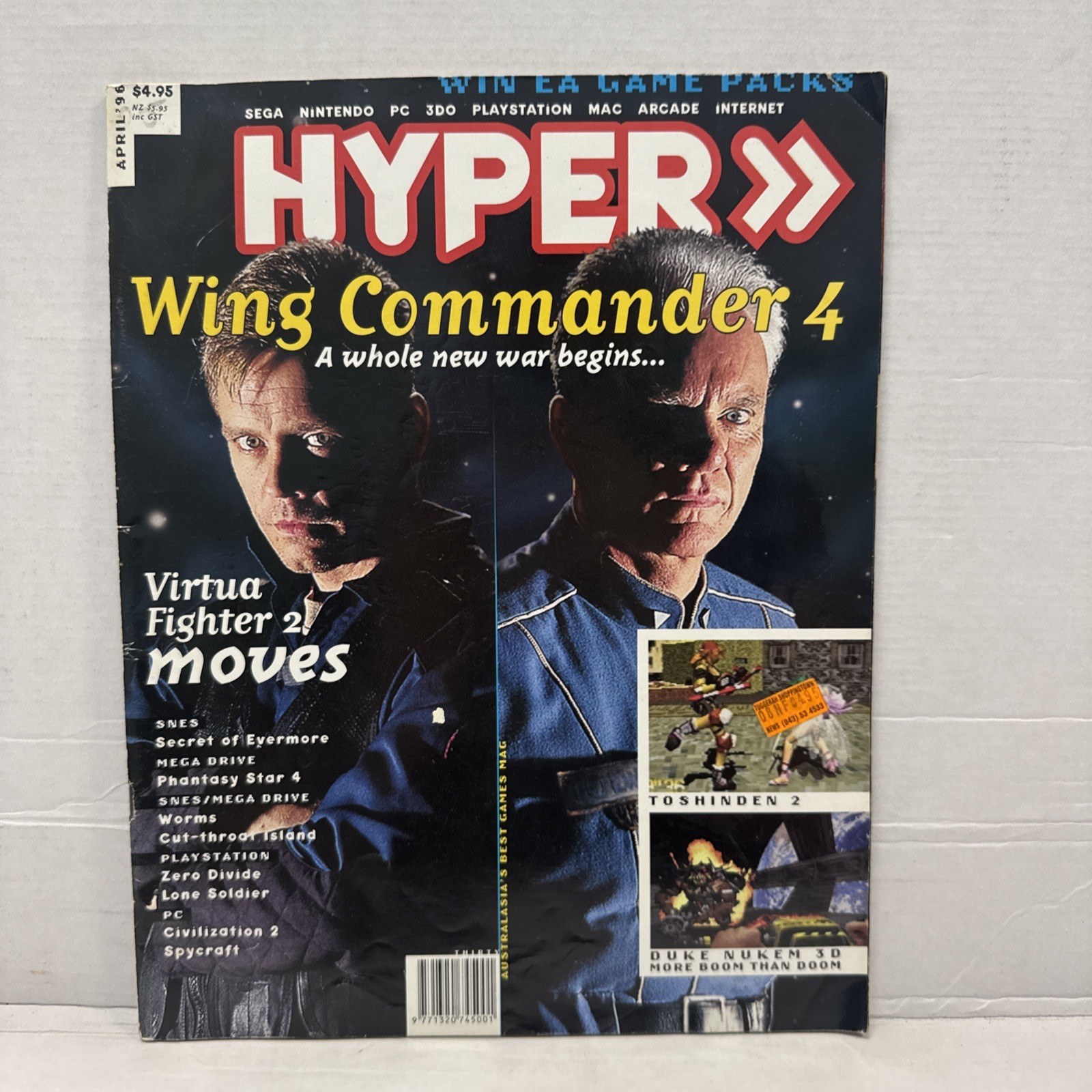Hyper Magazine Australia Issue #30 Wing Commander 4 Virtua Fighter 2 Duke Nukem