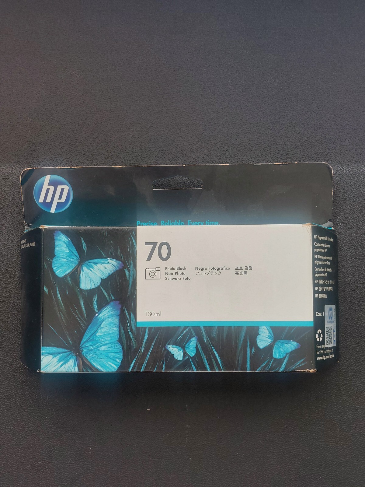 HP 70 HP70  PHOTO BLACK CARTRIDGE C9449A DESIGNJET 130ml Z2100 Z3100 Z3200 Z5200