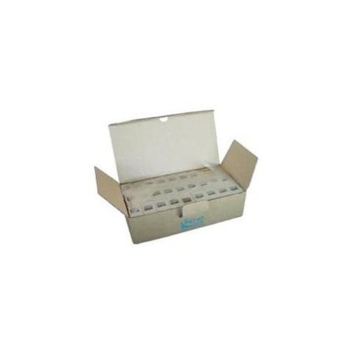 ICC 2-port Single Gang Flat Faceplate 25 Pk - 2 x Socket(s) - 1-gang - White
