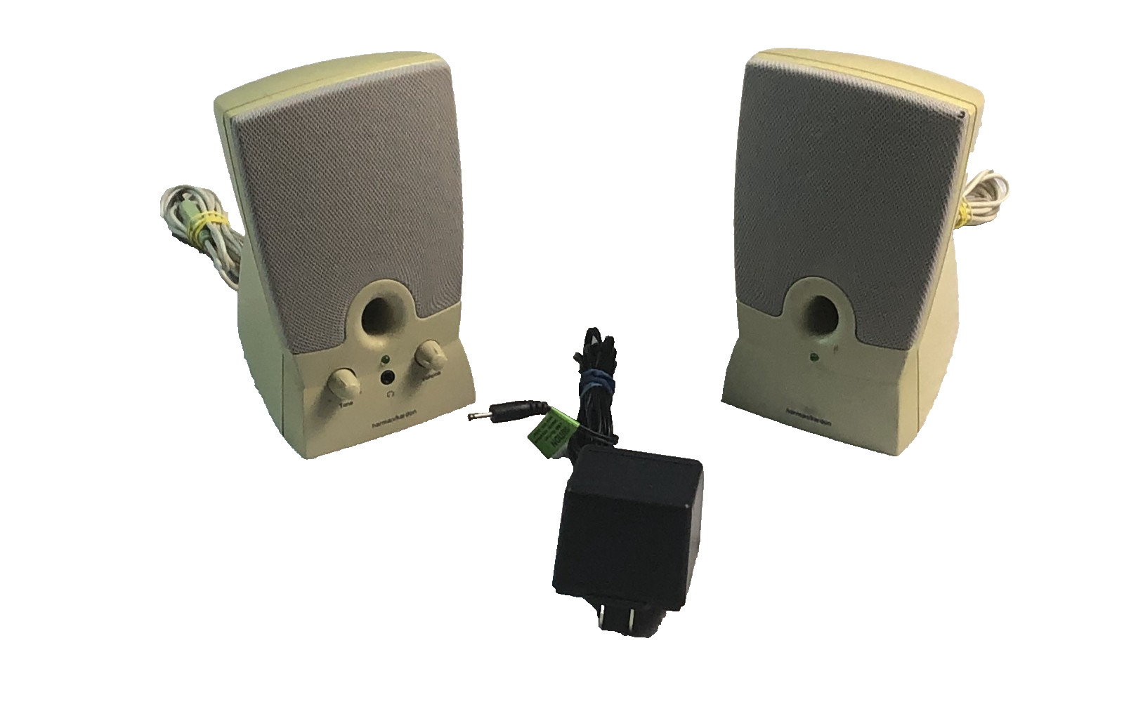 Harman Kardon 02320V Multimedia Computer Speaker System With Adapter Vintage