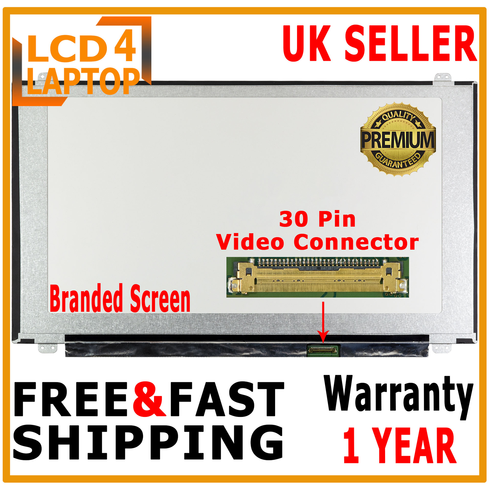 ChiMei N156HGE-EBB Rev.B1 eDP Laptop Screen Replacement 15.6" LED FHD Non-IPS