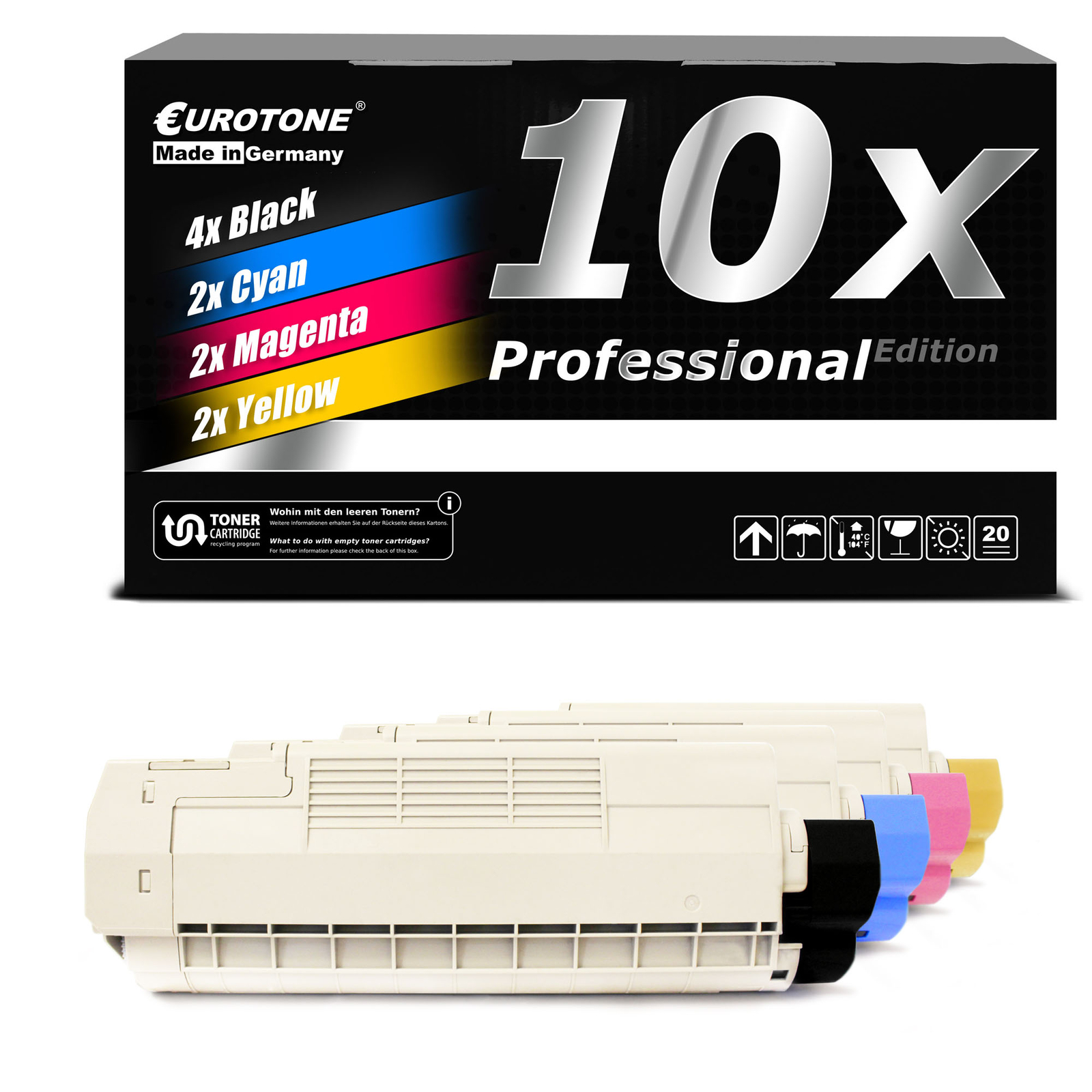 10X Eurotone PRO Toner For OKI C-5550-N C-5900-N