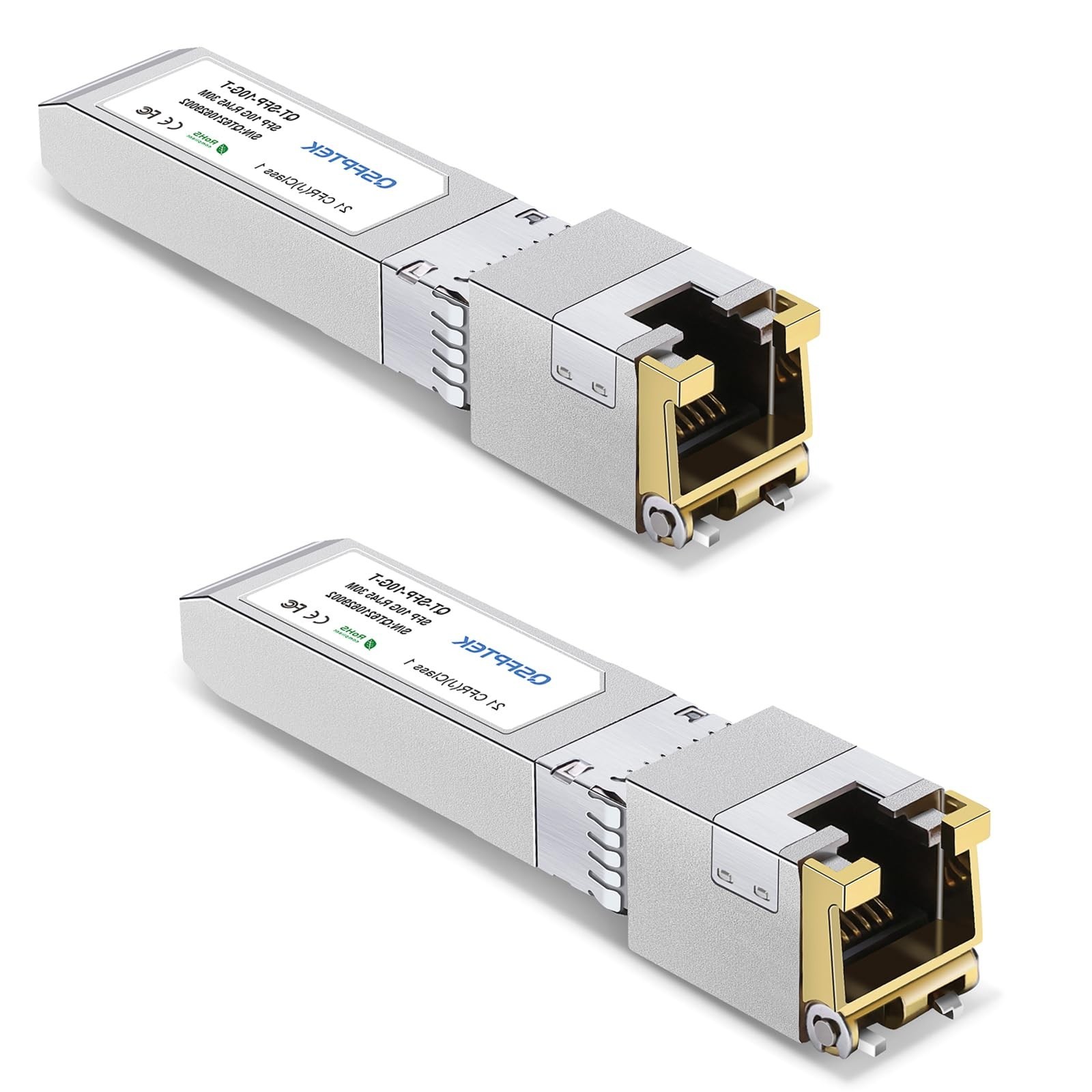 10GBASE-T SFP+ RJ45 Network Transceiver Module, 10Gb SFP to RJ-45 Copper Mini...