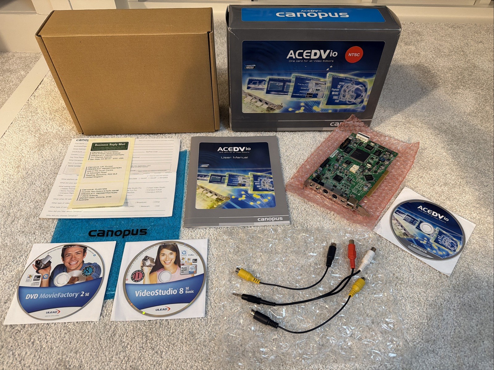 ACEDV io Video Capture Card U13-PC-211 - Small Cyclone - OPEN BOX