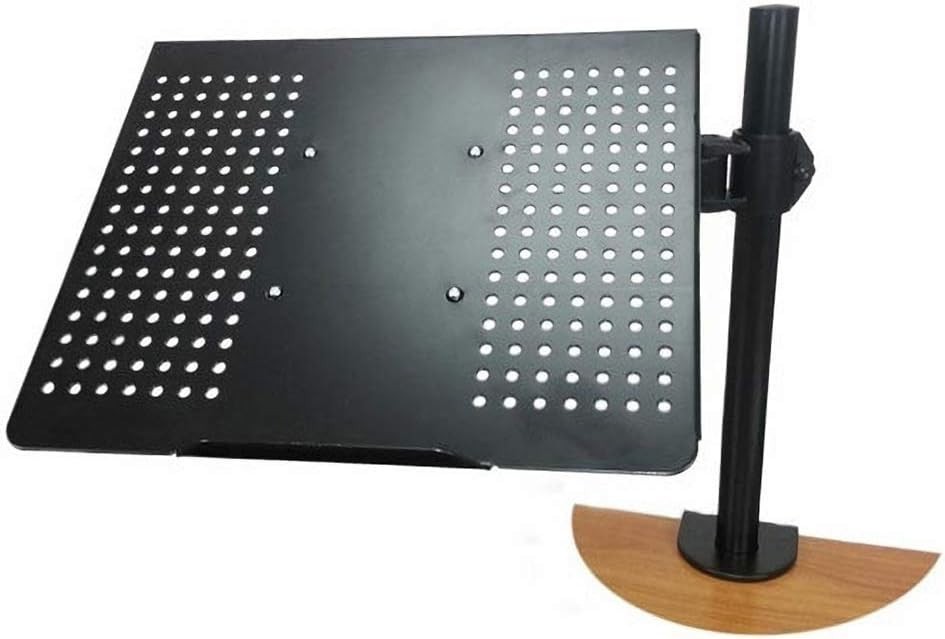 Laptop Desk Mount, Single Laptop Stand Arm with Vented Tray for 14"-17" Notebook