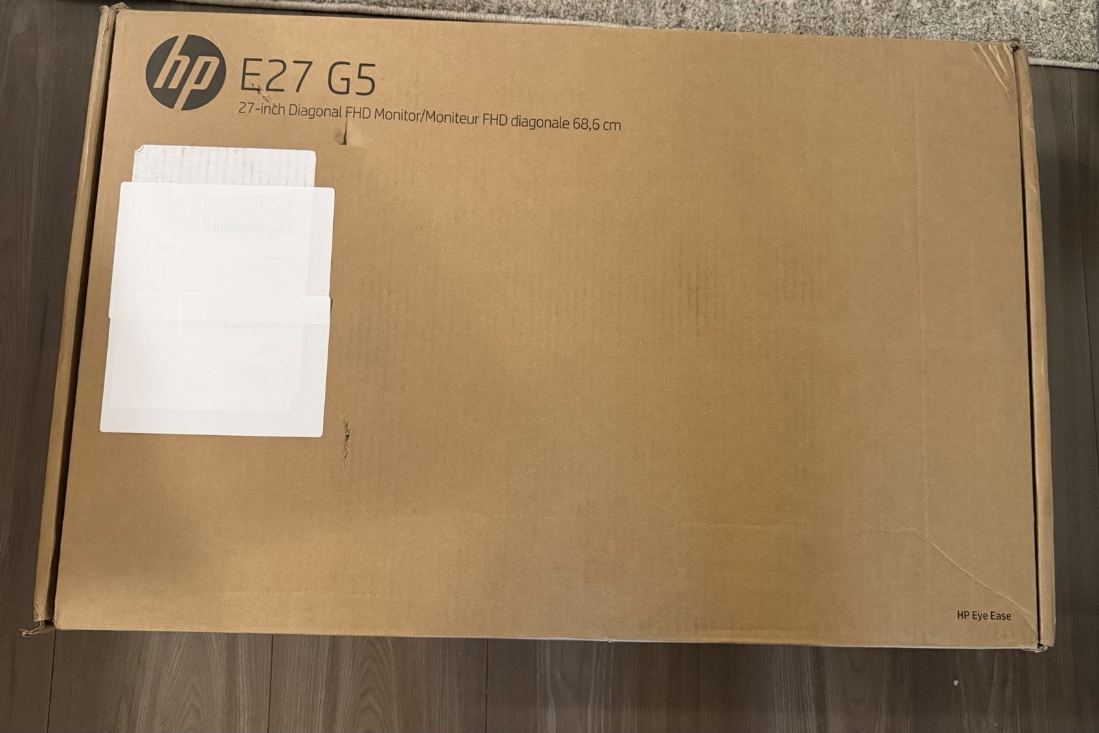 HP E27 G5 27" Class Full HD LCD Monitor - 16:9 - Black, Silver (6N4E2AA#ABA)