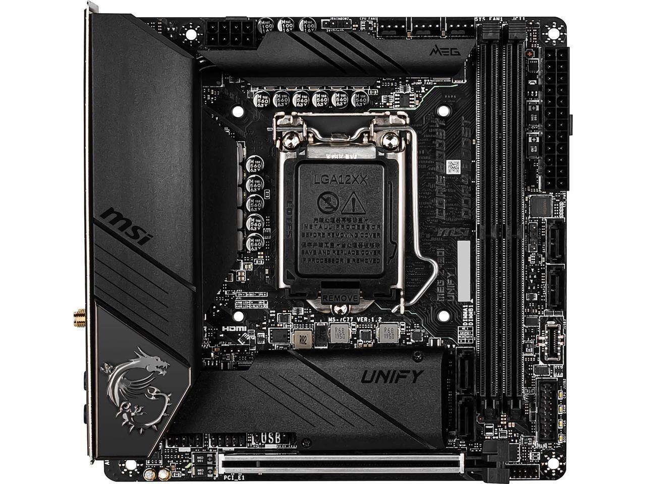 MSI MEG Z490I UNIFY LGA 1200 Intel Z490 Mini ITX DDR4 HDMI Motherboard Tested