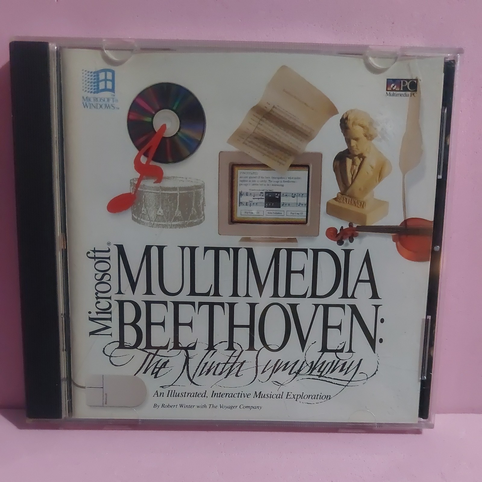 Microsoft Multimedia Beethoven Vintage 1992 CD ROM Windows 95 Computer Software