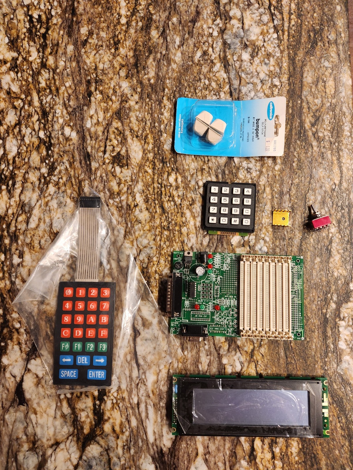 Vintage Dontronics DT001 Motherboard, Graphic LCD & Keypad Lot - Untested