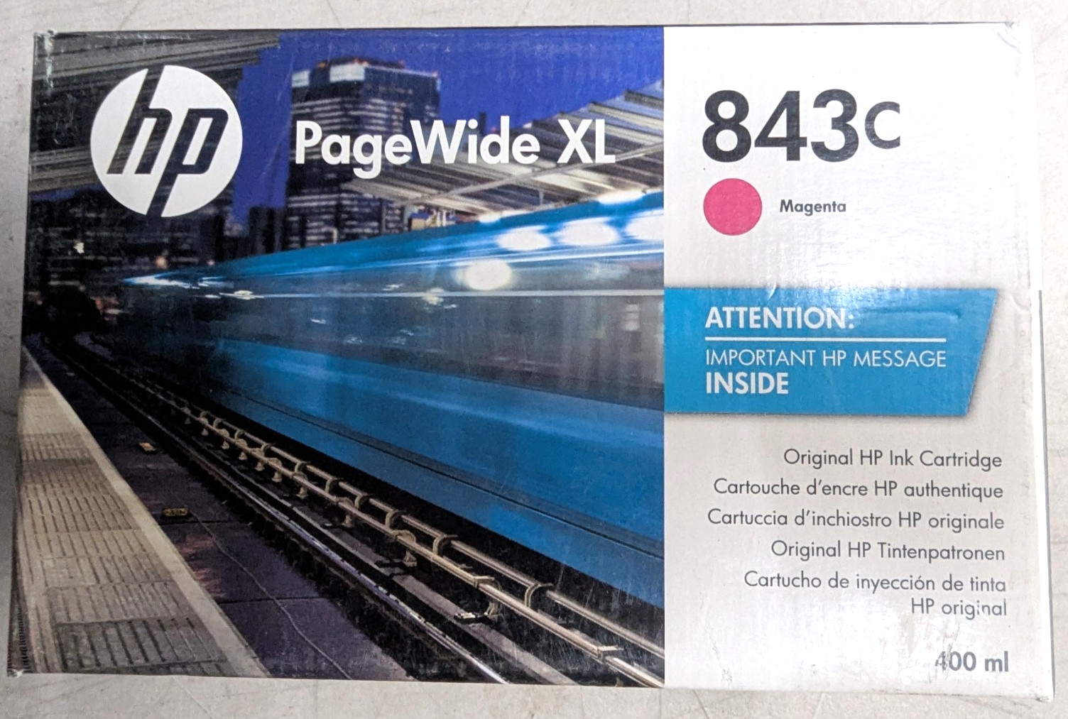 ✨HP 843C Magenta PageWide XL Ink C1Q67A SEALED BOX 2025 OEM Genuine ✨