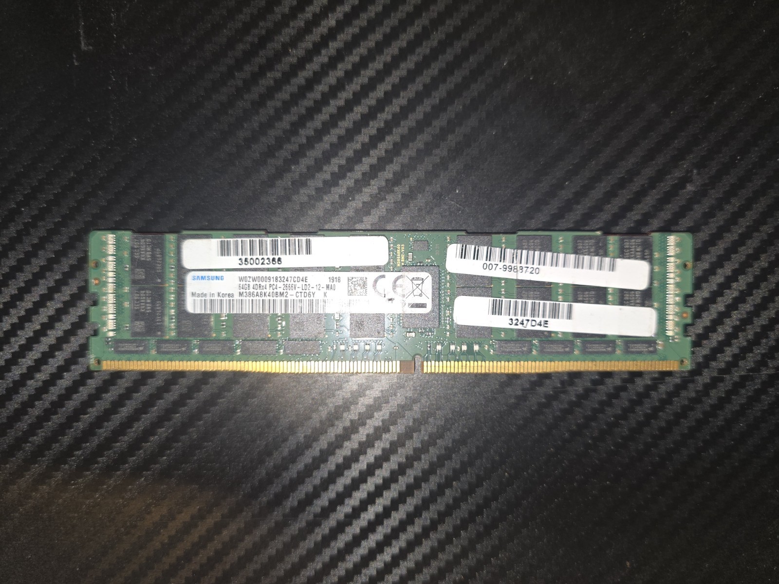Samsung 64GB DDR4-2666 4DRx4 LRDIMM M386A8K40BM2-CTD6Y