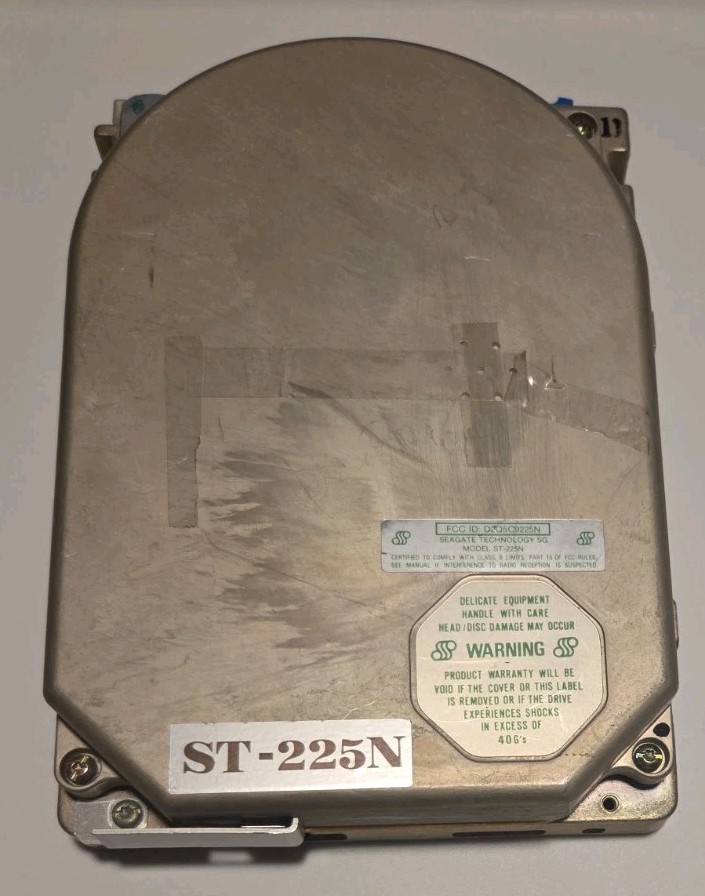 Vintage Seagate ST-225N Hard Disk Drive Untested 