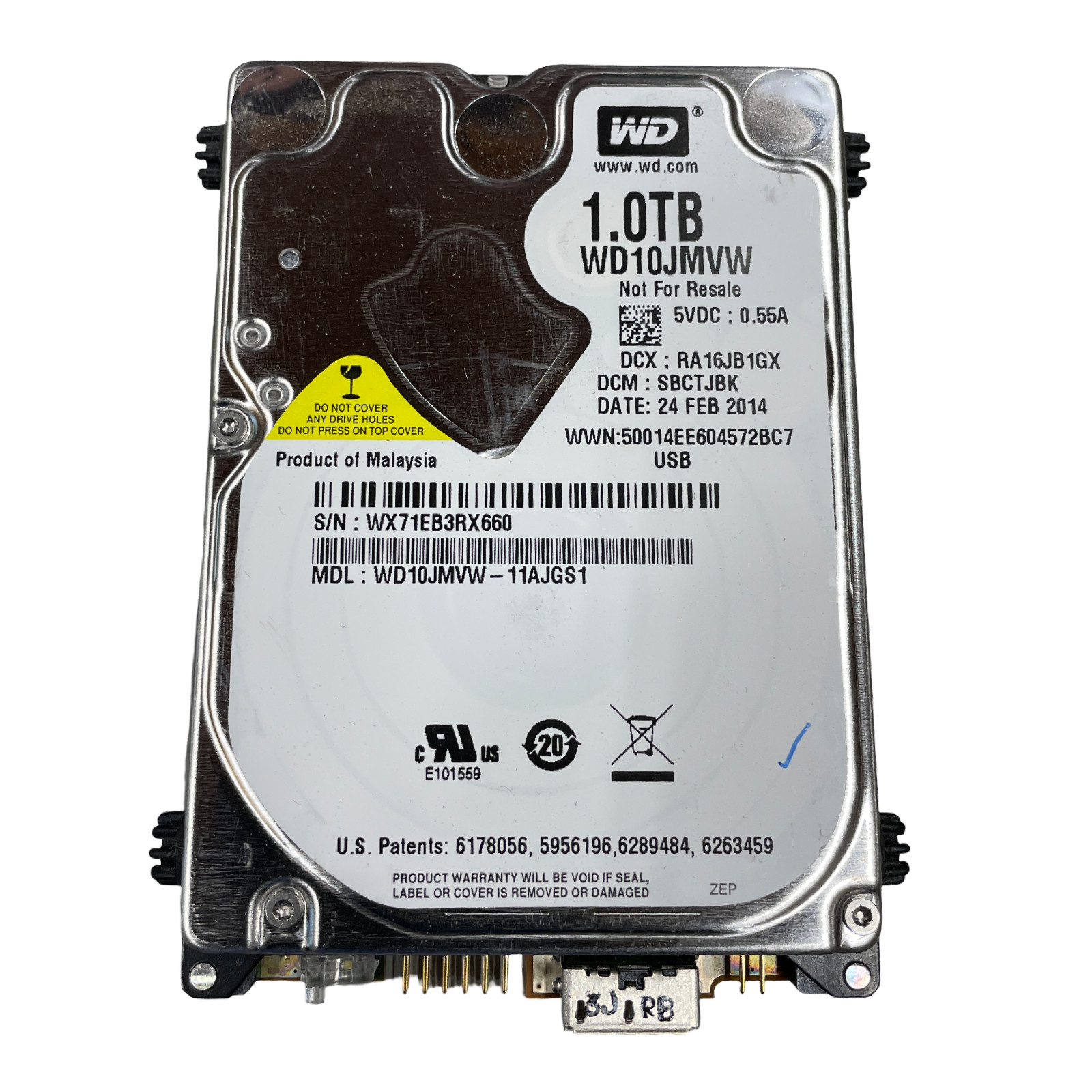 Western Digital WD10JMVW 1TB 2.5" SATA HDD #21
