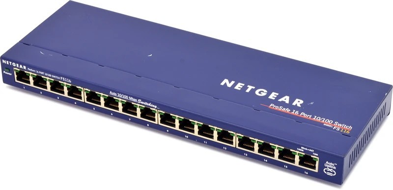 NETGEAR ProSafe FS116 16-Port Fast Ethernet Unmanaged Network Switch