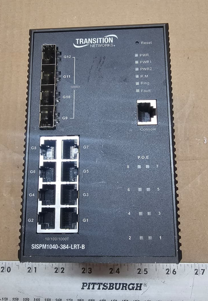 Transition Networks SISPM1040-384-LRT-B Managed Switch
