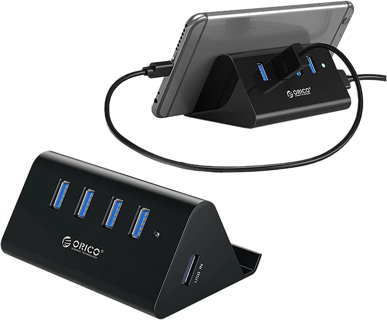 Orico 4-Port USB 3.0 Hub High-Speed Data Transfer - Good Condition