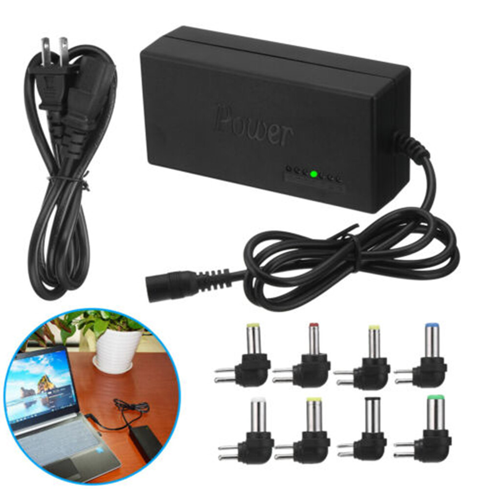 96W Universal Laptop Power Supply Charger Adapter with 8 Tips Notebook Chargers