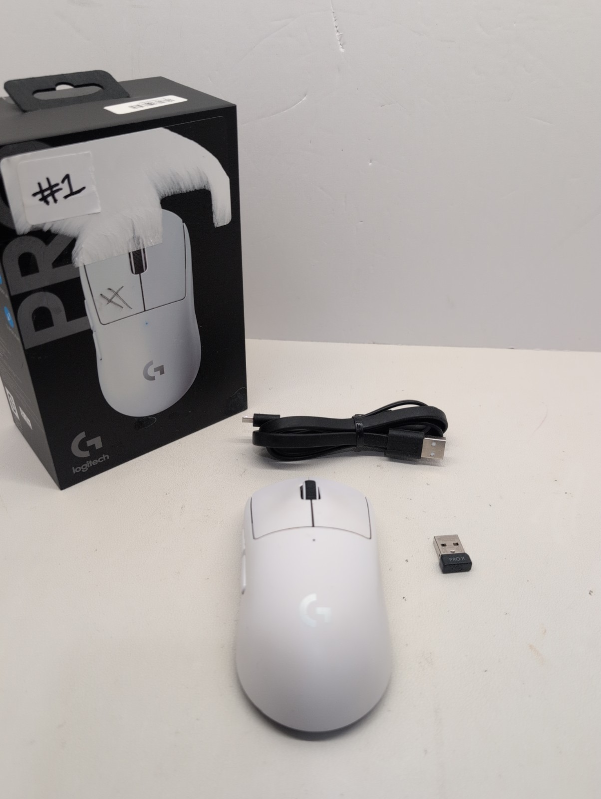 Logitech PRO X SUPERLIGHT Wireless Gaming Mouse (Gen 1) - White with box #1