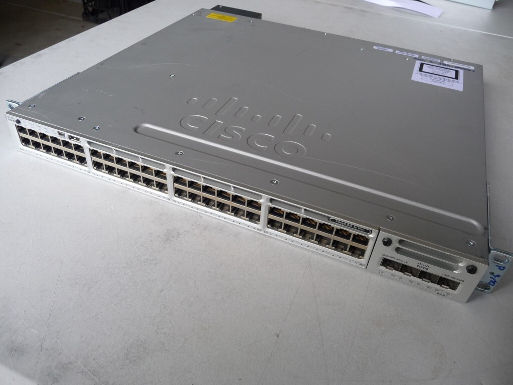 AU SELLER Cisco WS-C3850-48P-S v04 POE Network Switch w/ C3850-NM-4-10G Module