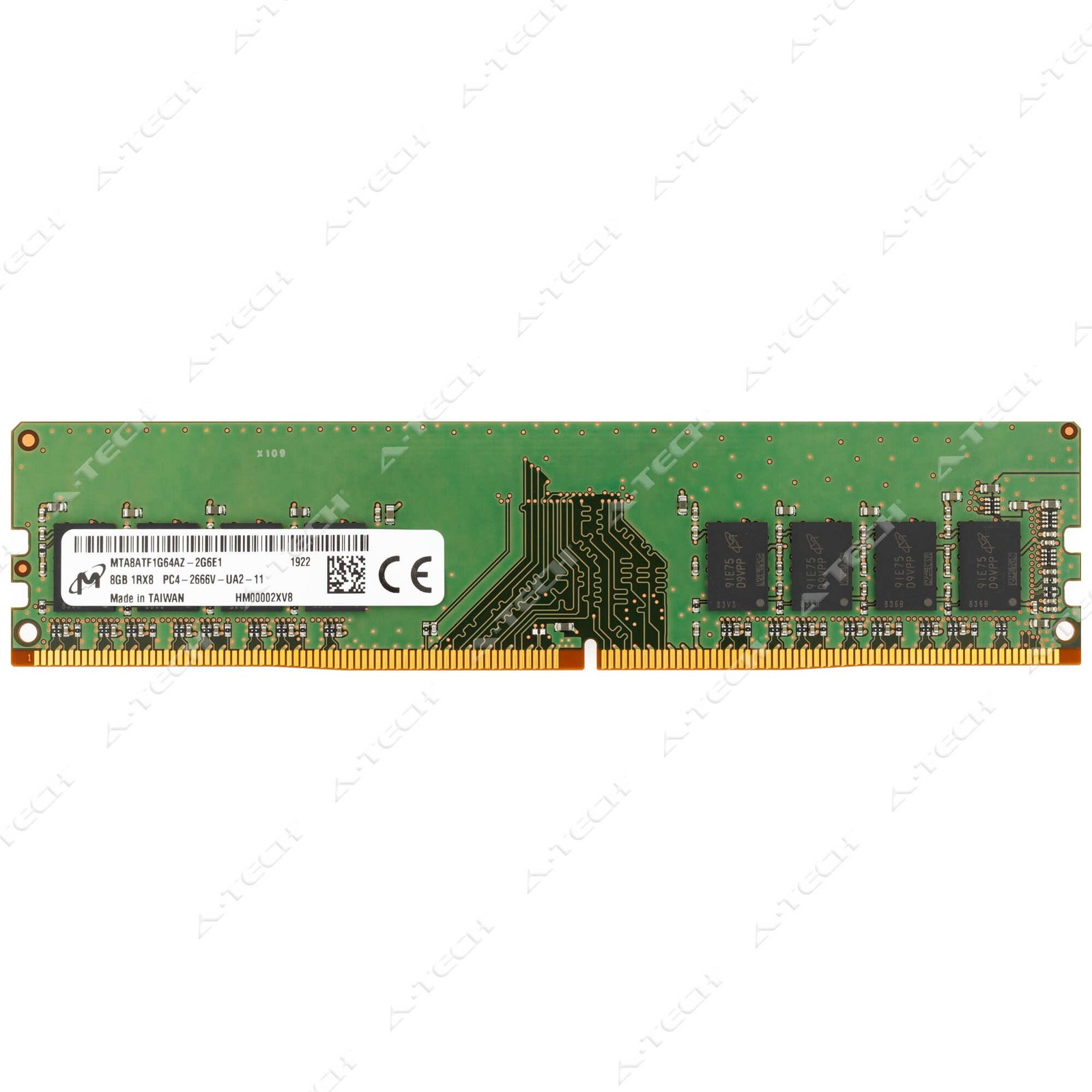 Micron 8GB DDR4-2666 PC4-21300 1Rx8 DIMM Desktop Memory RAM MTA8ATF1G64AZ-2G6E1