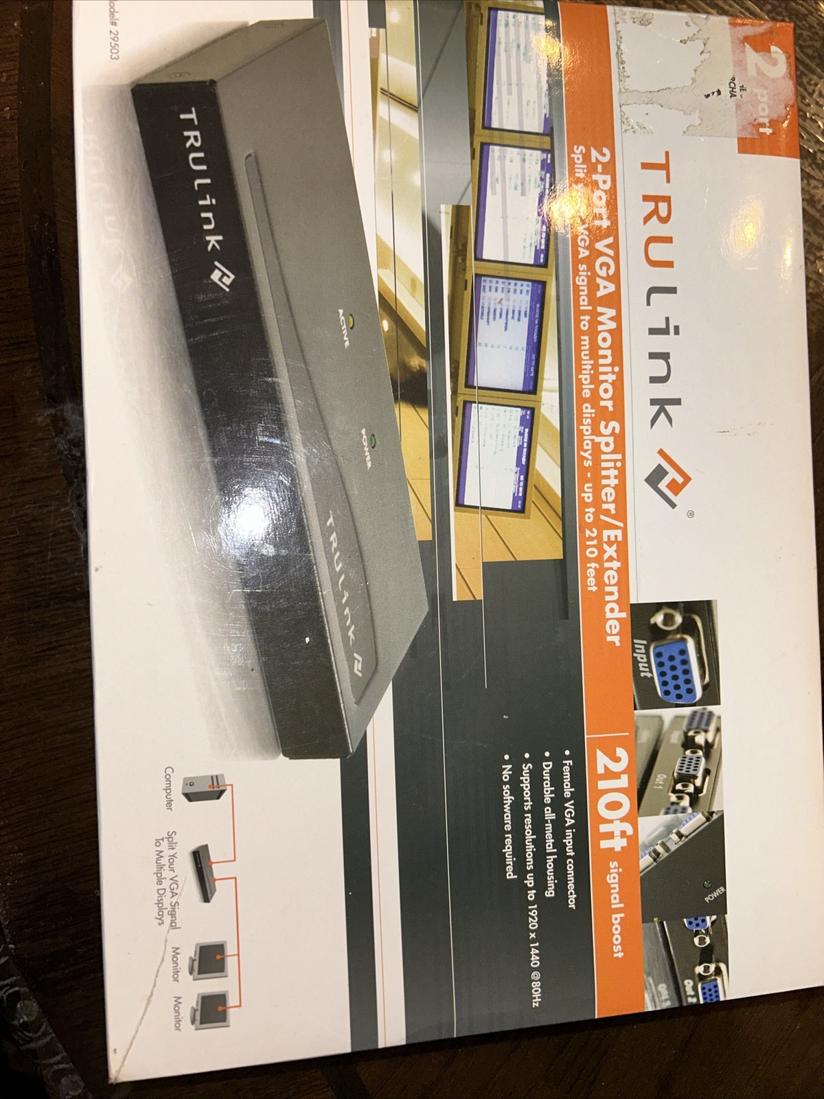 New Tru Link Cables To Go  (29503) 2-Ports Network Device
