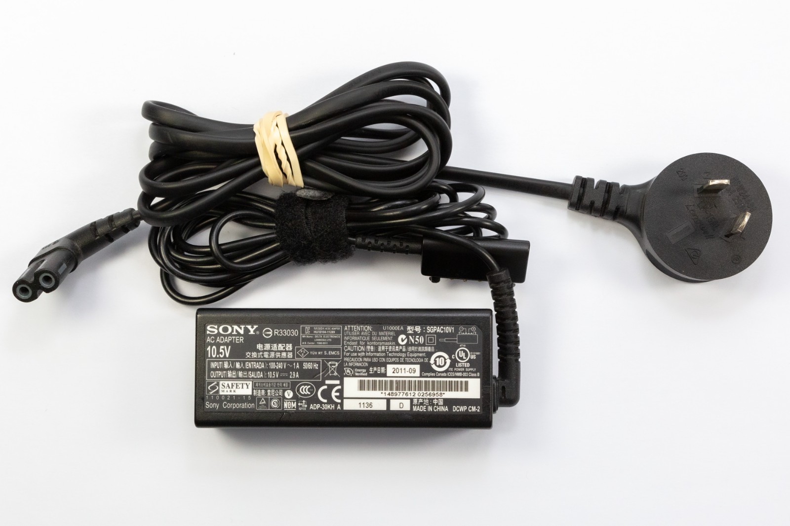 Genuine Sony Xperia Tablet S SGPAC10V1 10.5V AC Adapter Charger AU Plug VGC