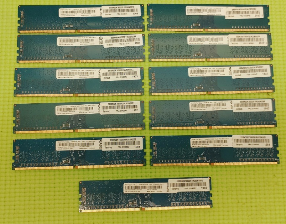 Ramaxel 8GB DDR4-2666 DIMM RAM 11x8GB 88GB Total PC4-2666V