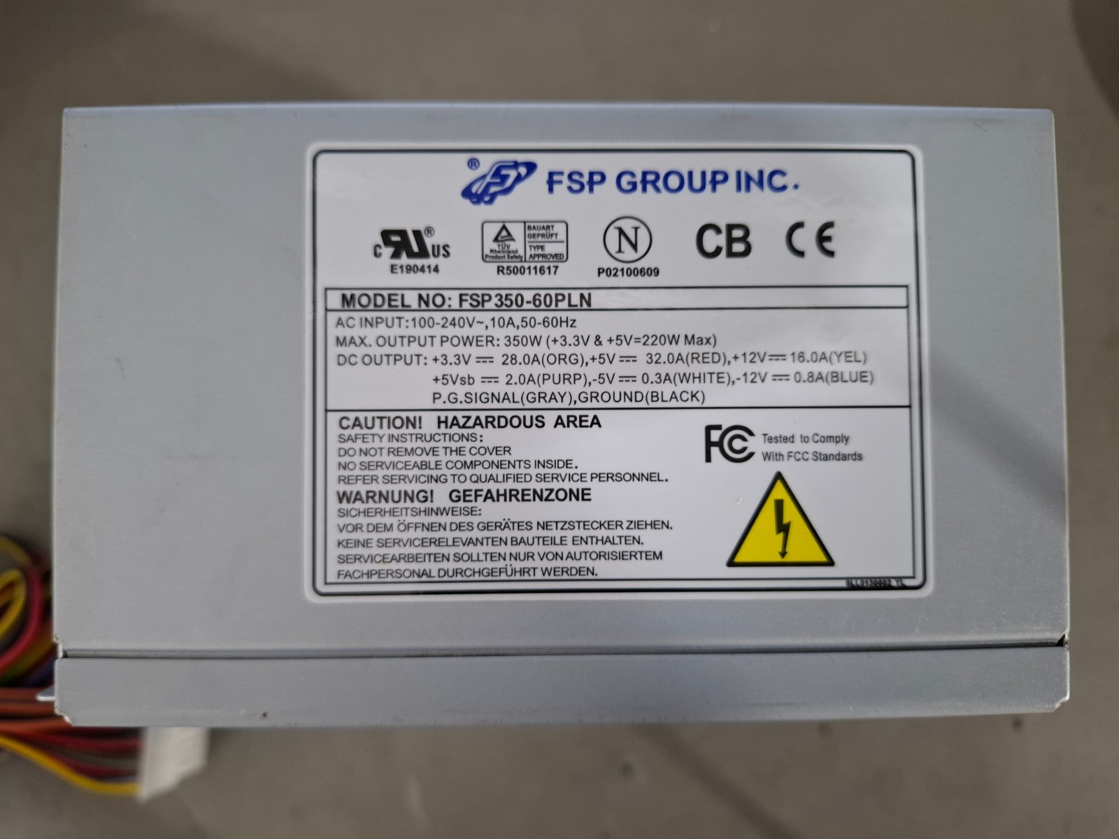 FSP350-60PLN 350W Industrial Control Equipment Power Supply with -5V
